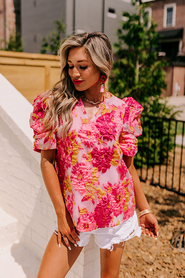 Sparking Romance Floral Top Image - 3