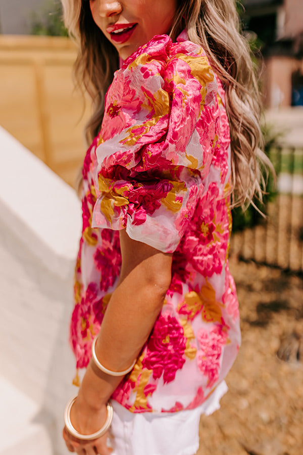 Sparking Romance Floral Top Image - 2