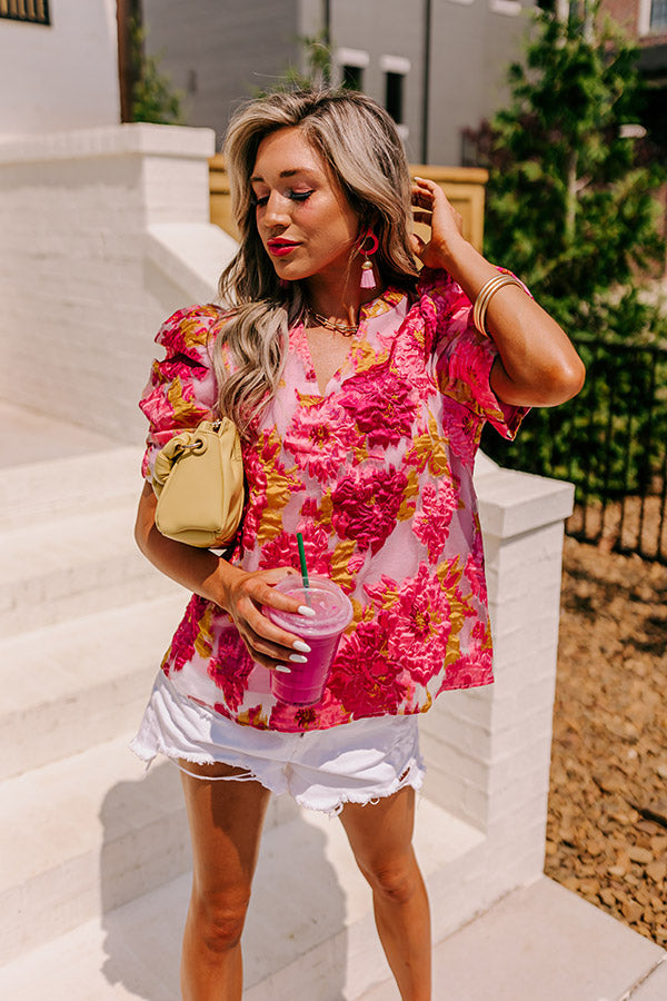 Sparking Romance Floral Top Image - 1