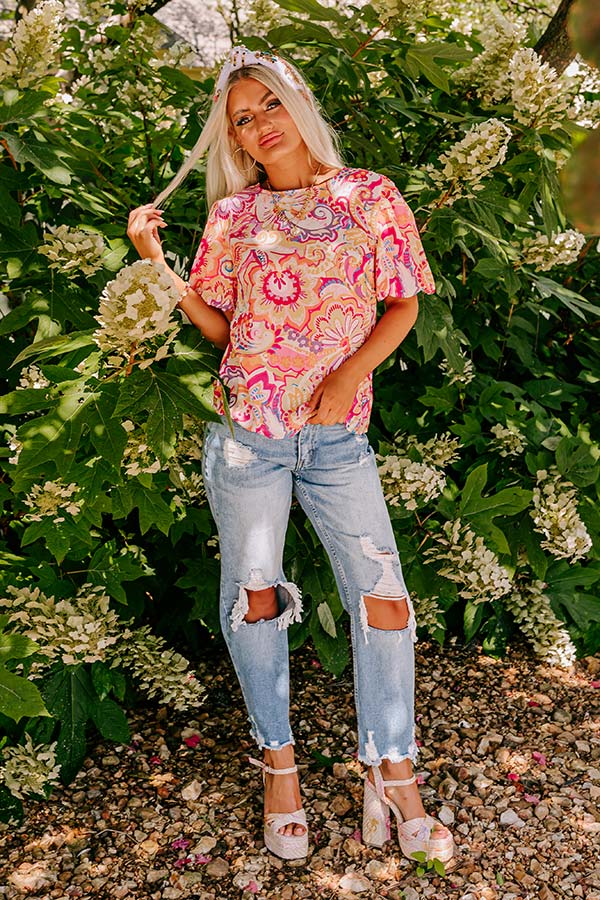 Joyful Smiles Shift Top Image - 5