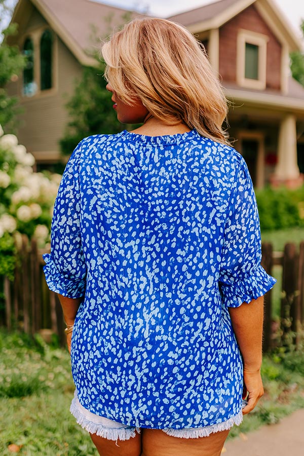 Chic At First Sight Shift Top In Blue main image 0