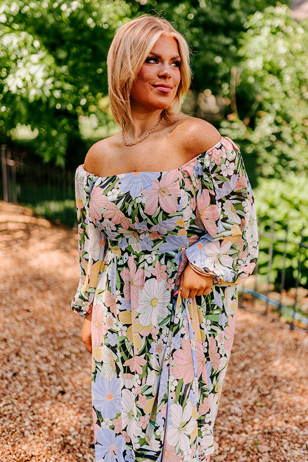 Time For Bliss Floral Midi Curves Image - 2