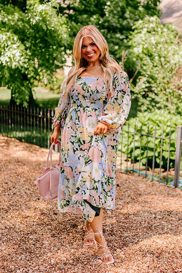 Time For Bliss Floral Midi Curves Image - 4