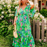 Sailboat Soiree Maxi in Kelly Green Curves Image - 1