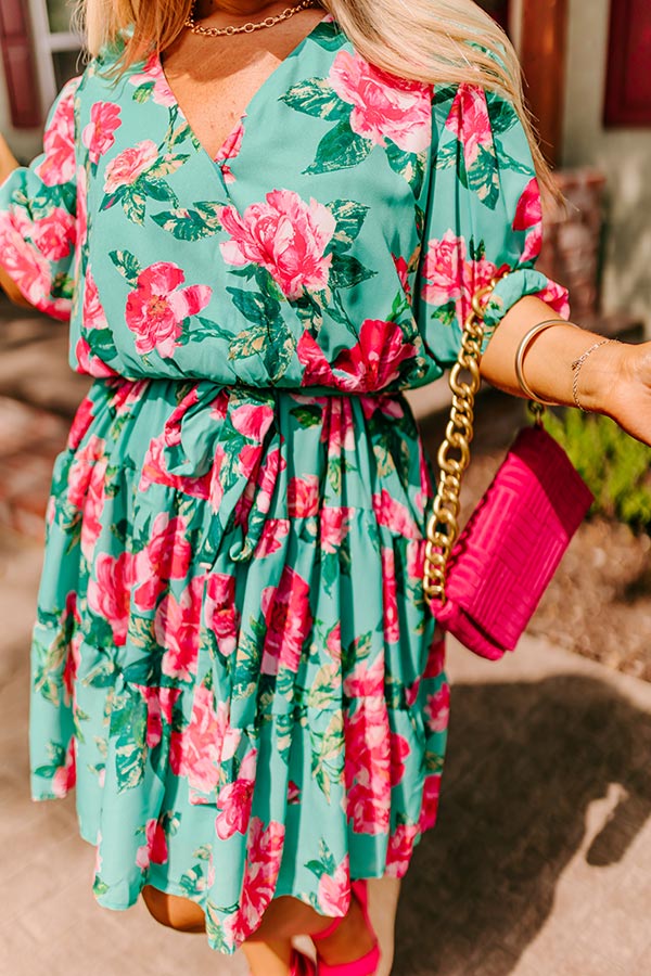 Amalfi Spritz Floral Mini Dress Curves • Impressions Online Boutique