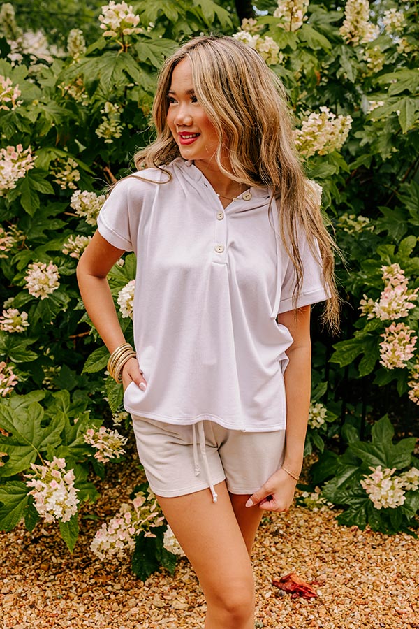 Take A Holiday Top In White