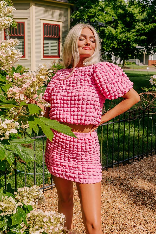 Stunning Vibes Skirt In Pink Image - 4