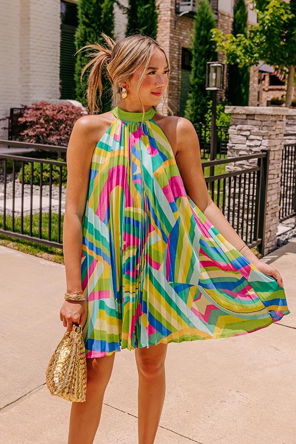 Sweetest Nothings Pleated Mini Dress Image - 4