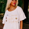 Classy Until Kick Off Tee in White Image - 1