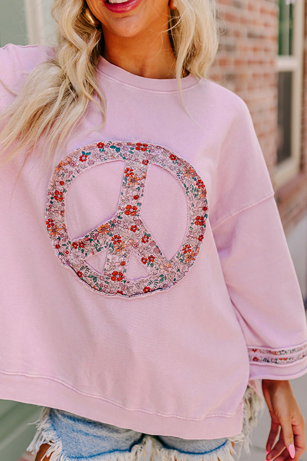 Protect Your Peace Top In Lavender Image - 3