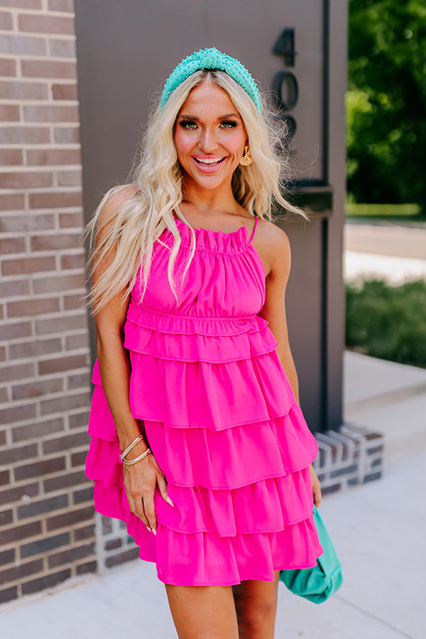 Editor In Chic Tiered Mini Dress Image - 4