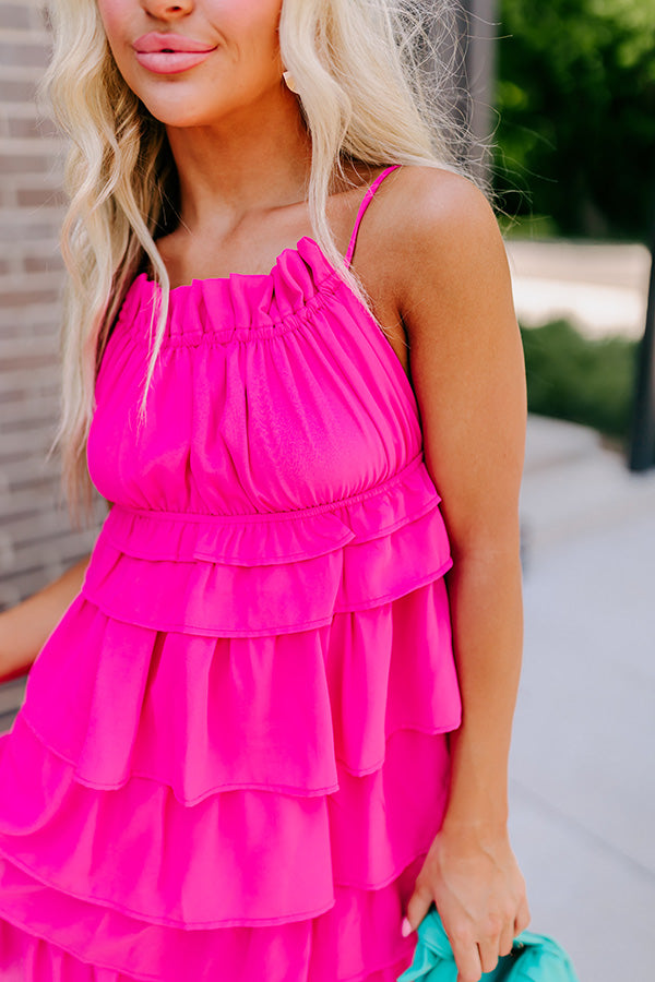 Editor In Chic Tiered Mini Dress Image - 5