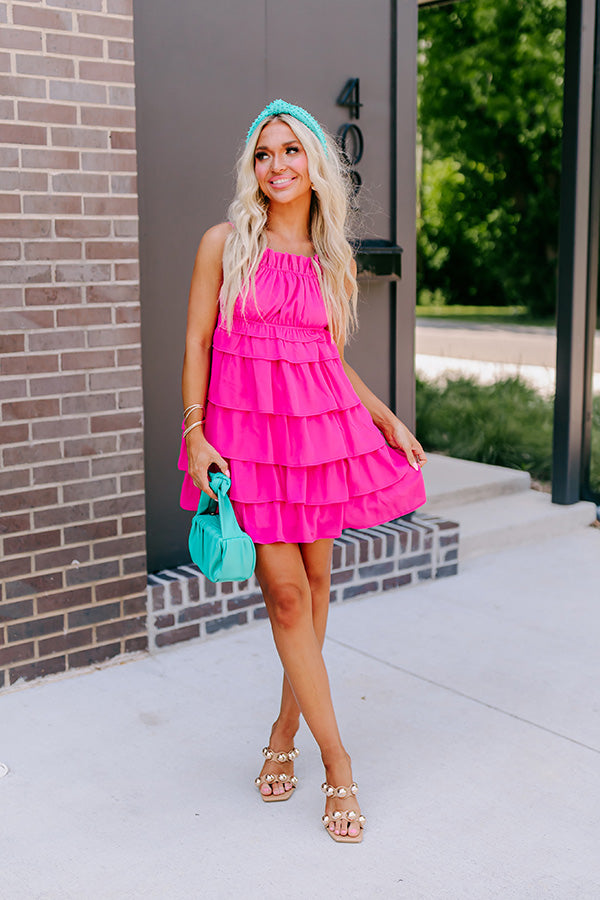 Editor In Chic Tiered Mini Dress Image - 1