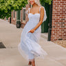 Twirls Around The Room Tulle Midi in Sky Blue Image - 1