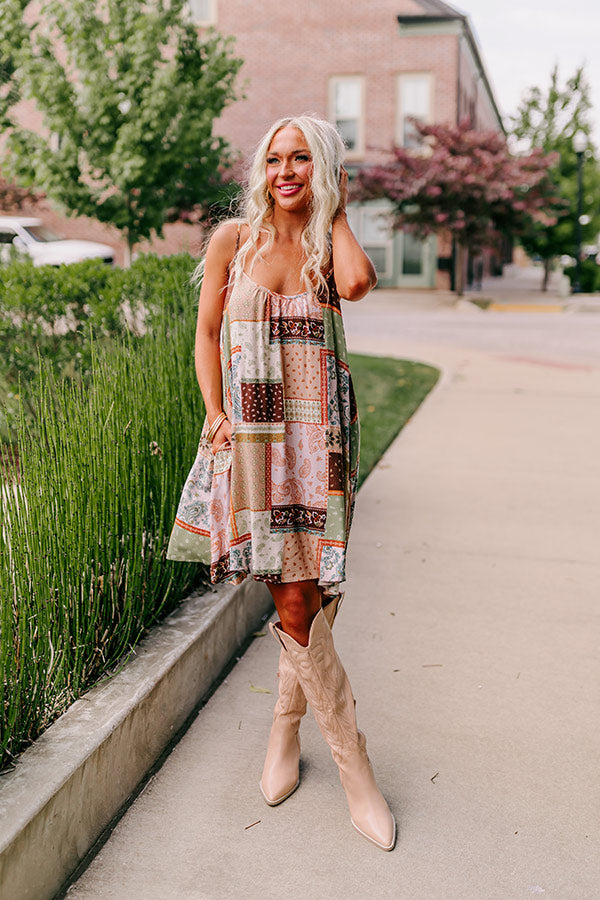 Salty Breeze Babe Shift Dress In Iced Latte Image - 5