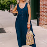 Fall Into Happiness Jumpsuit in Navy Image - 1