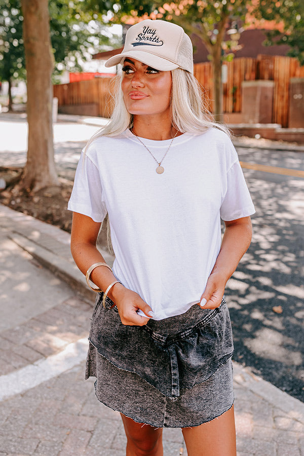 Sophisticated Stroll Tee In White