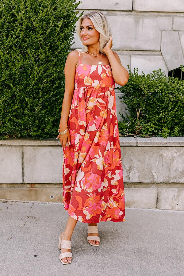 Hula Happiness Midi In Aurora Red Image - 1