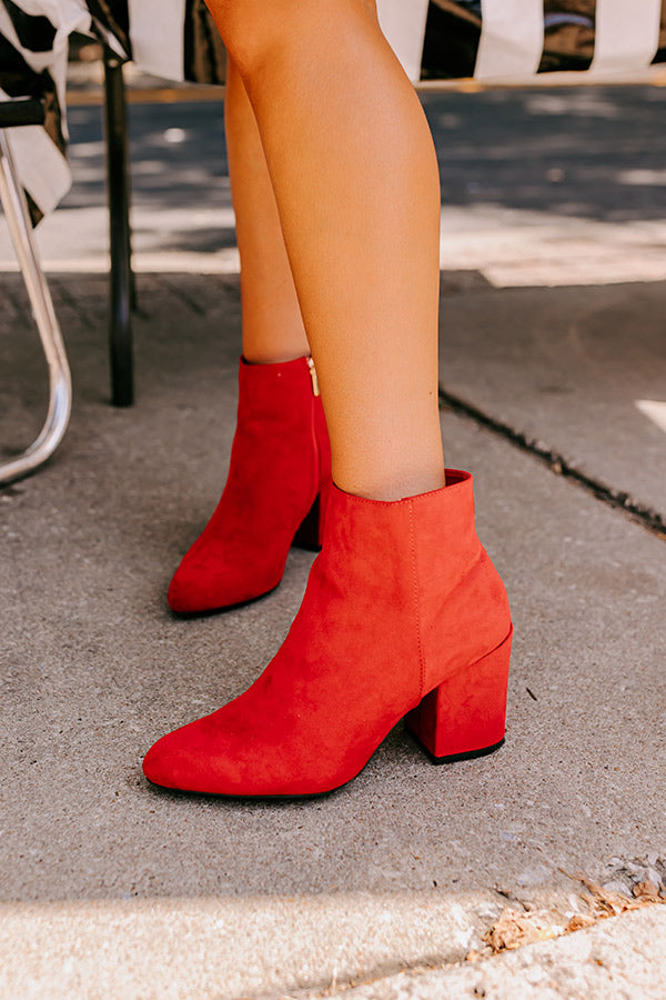 The Bristol Faux Suede Bootie Image - 3