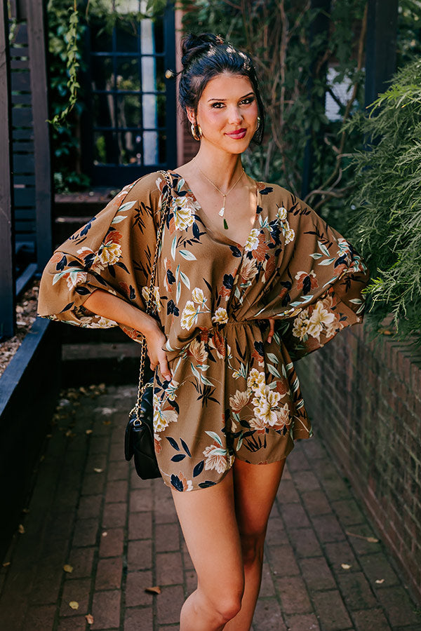 Swift And Chic Floral Romper