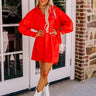 Major Icon Tunic Dress In Red Image - 1
