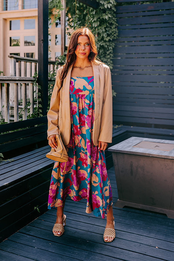 Hula Happiness Midi In Teal Image - 2