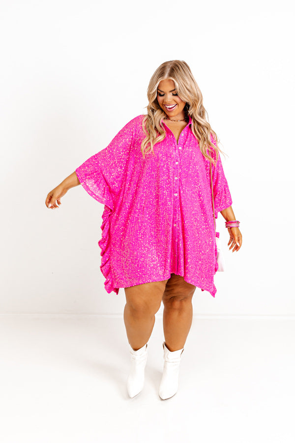 West Side Sparkle Sequin Tunic Top Curves Image - 1