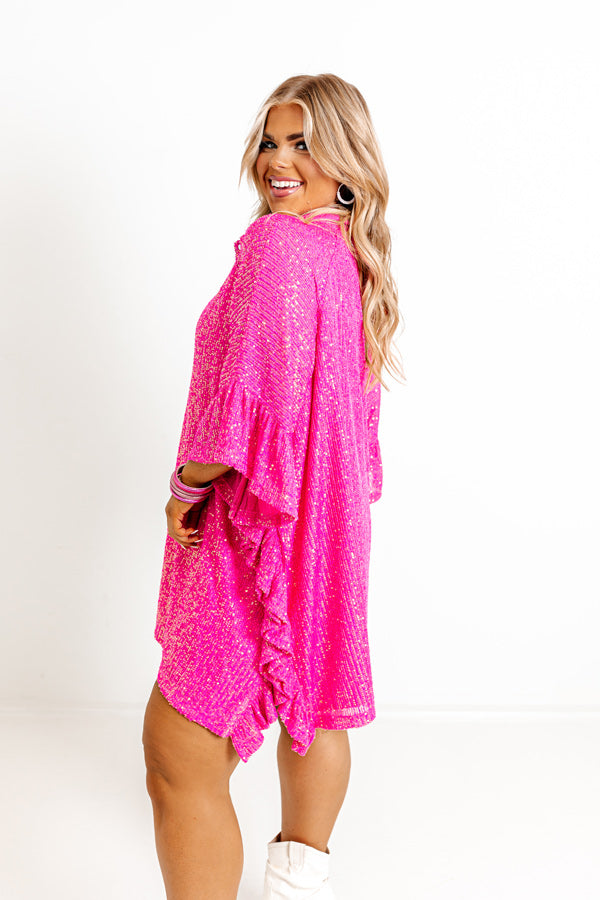 West Side Sparkle Sequin Tunic Top Curves Image - 4