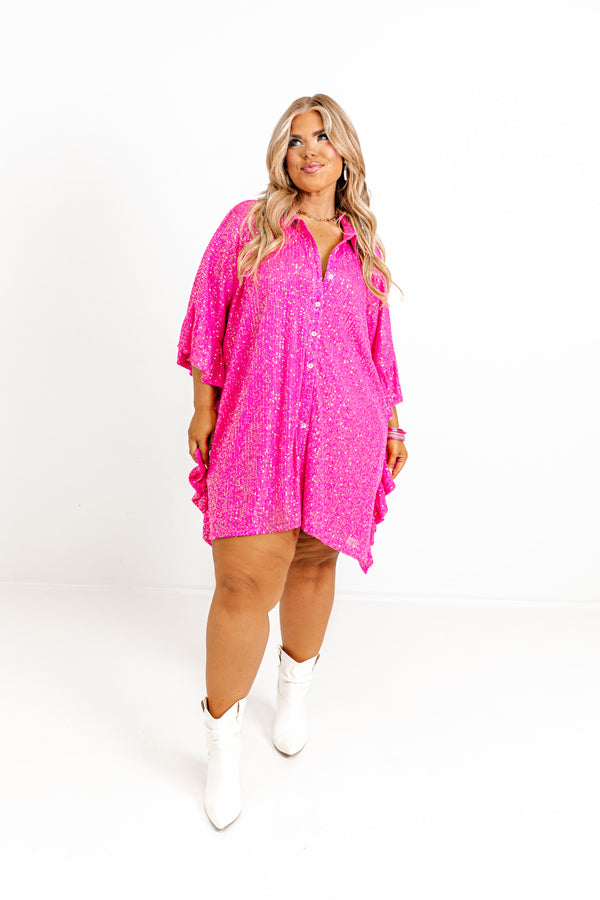 West Side Sparkle Sequin Tunic Top Curves Image - 3