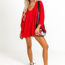 Saturdays Down South Waffle Knit Top In Red Image - 1
