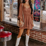 Caught Crushing Ruffle Dress In Rustic Rose Image - 1
