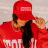 Georgia Embroidered Trucker Hat Image - 1