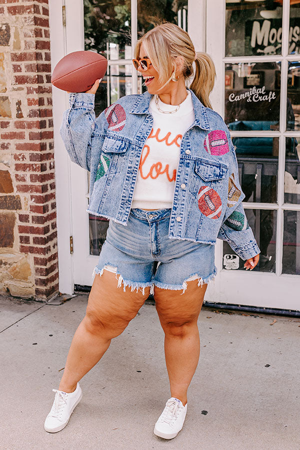Tailgate Queen Denim Jacket Curves Image - 1