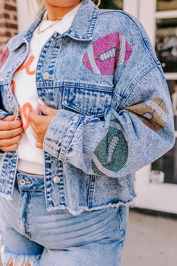 Tailgate Queen Denim Jacket Curves Image - 3
