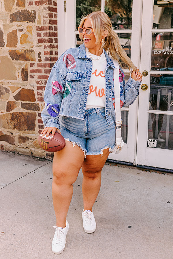 Tailgate Queen Denim Jacket Curves Image - 5