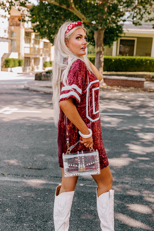 Hard To Forget You Embellished Clear Crossbody Image - 2