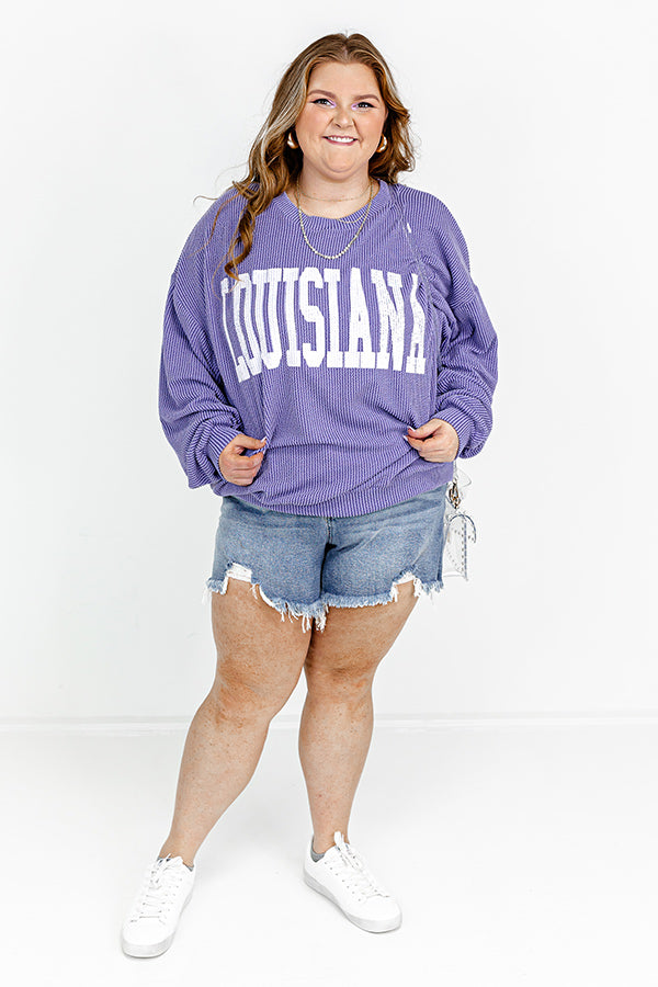 Louisiana State Pride Sweatshirt Curves Image - 1