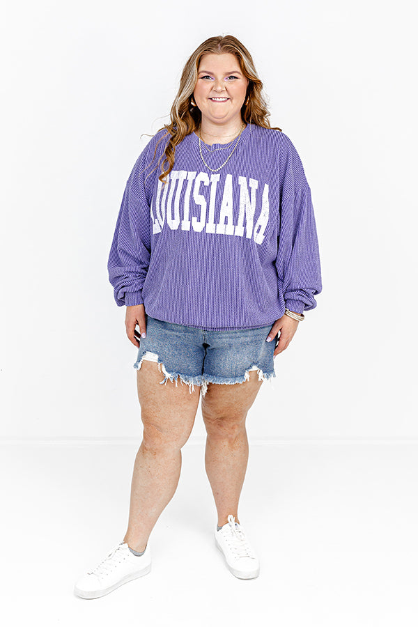 Louisiana State Pride Sweatshirt Curves Image - 4