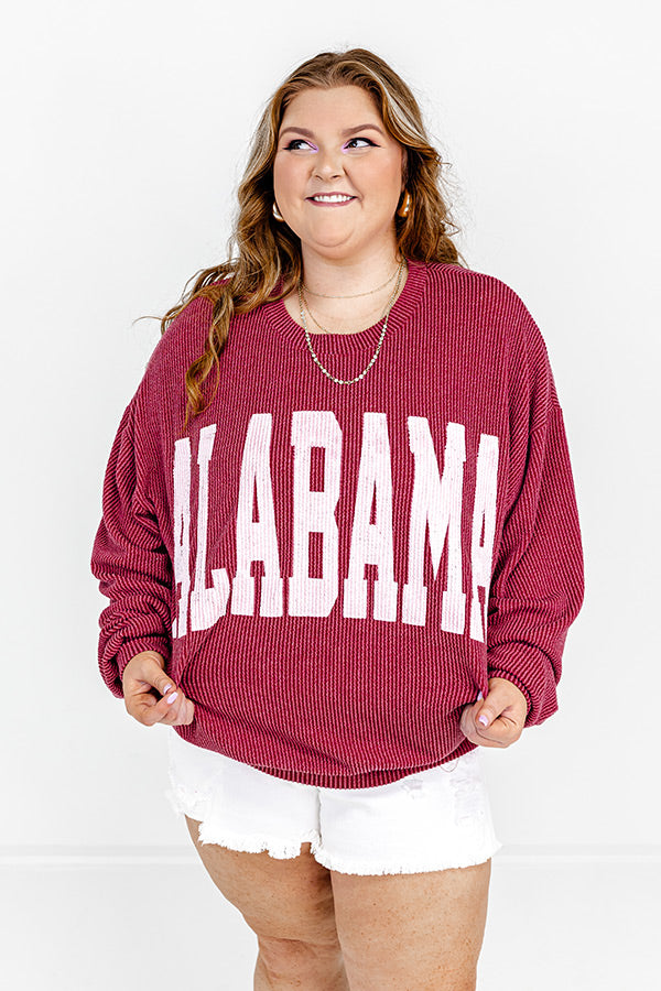 Alabama State Pride Sweatshirt Curves Image - 2