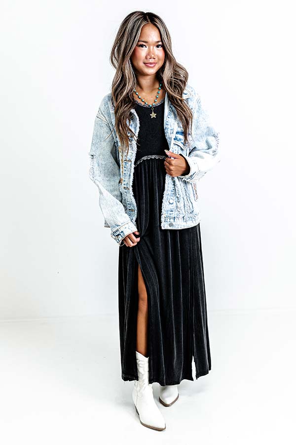 Fashion Queen Maxi Dress in Vintage Black • Impressions Online Boutique