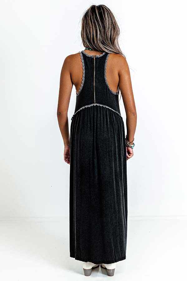 Fashion Queen Maxi Dress in Vintage Black • Impressions Online Boutique