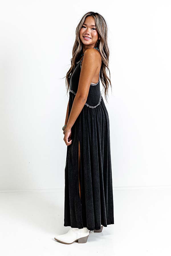 Fashion Queen Maxi Dress in Vintage Black Image - 1