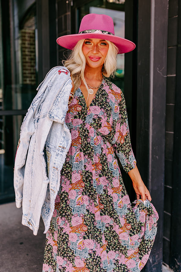 Whimsical Ways Maxi In Black Image - 2