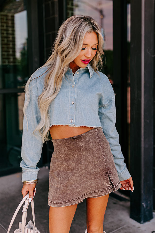 The Adriana Skort In Brown – Impressions Online Boutique