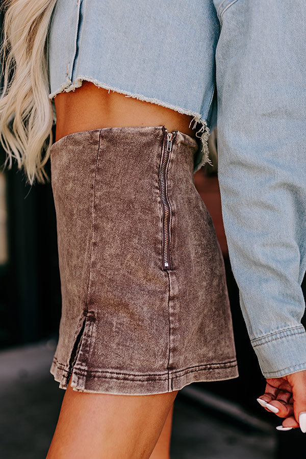 The Adriana Skort In Brown – Impressions Online Boutique