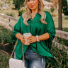 New To Town Shift Top In Hunter Green Image - 1