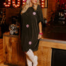 Big Smiles Embellished T-Shirt Dress Curves Image - 1