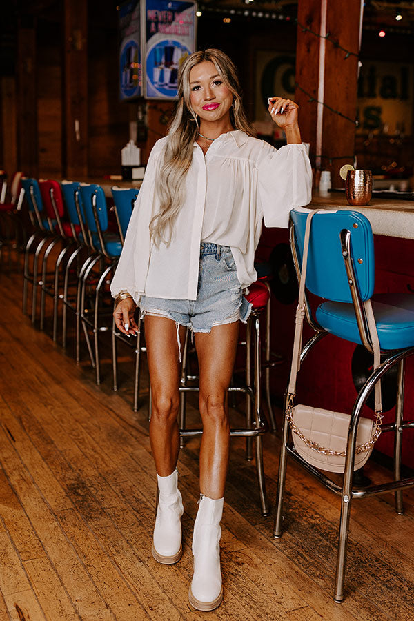 Subtle Encouragement Button Up Image - 2