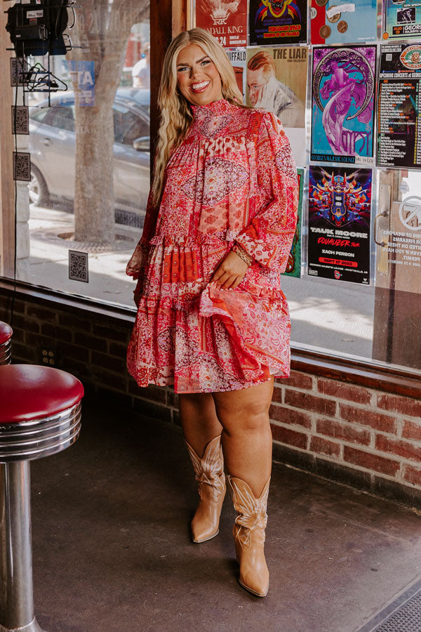 Hopeless Romantic Paisley Dress Curves Image - 3