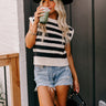 Stripes For Days Crop Sweater Top Image - 1